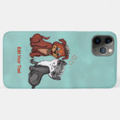 子猫と子犬、テキストの編集 Case-Mate iPhoneケース (裏面(横))