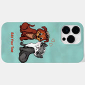 子猫と子犬、テキストの編集 Case-Mate iPhoneケース (裏面 (横))