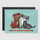 子猫と子犬、ハッピーバレンタインデー！ (正面/裏面)