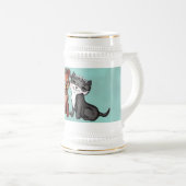 子猫と子犬 ビールジョッキ (正面右)