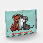 子猫と子犬 フォトブロック (左)