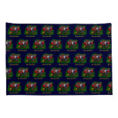 子猫と子犬、幸せなクリスマス 枕カバー (裏面-右)