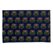 子猫と子犬、幸せなクリスマス 枕カバー (正面右)