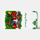 子猫と子犬、幸せなクリスマス Case-Mate iPhoneケース (裏面 (横))