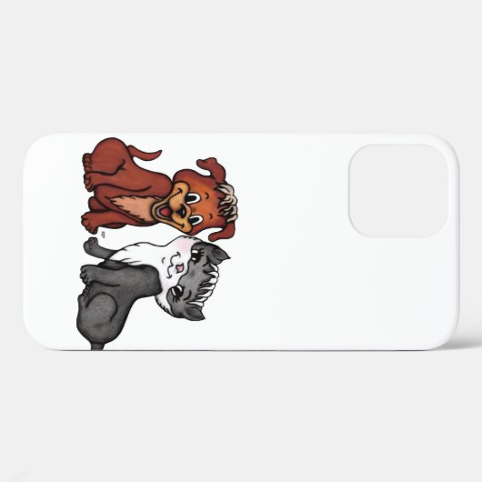 子猫と子犬 Case-Mate iPhoneケース (裏面 (横))