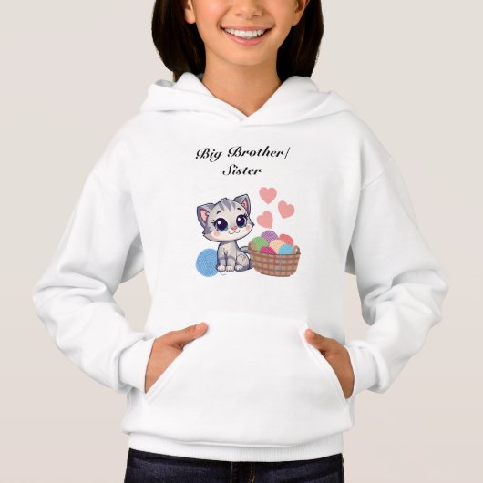 子猫と毛糸 ビッグブラザー シスター トップ (正面)