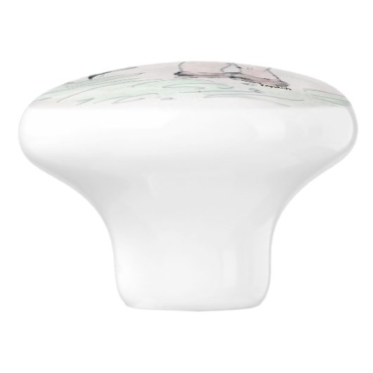 子猫と自分 セラミックノブ (側面)