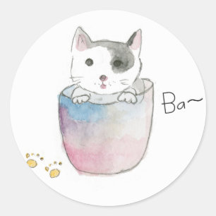 子猫のご挨拶 ラウンドシール
