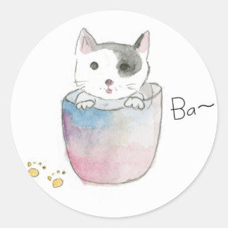 子猫のご挨拶 ラウンドシール