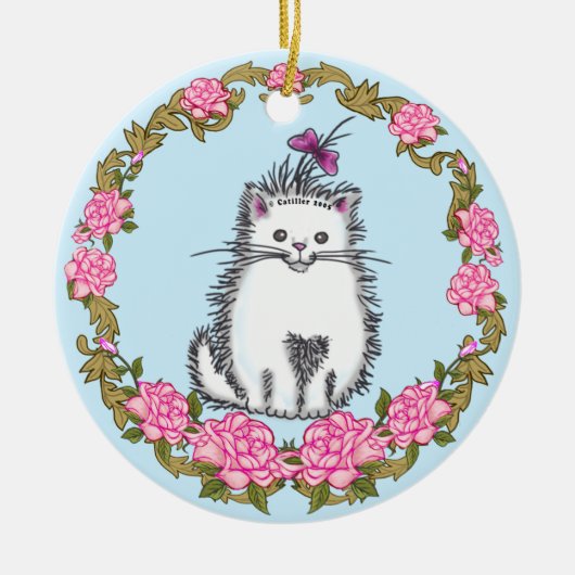 子猫のオーナメント セラミックオーナメント (正面)