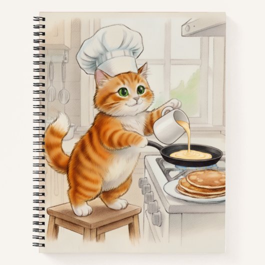 子猫のキッチン スパイラルノート ノートブック (正面)