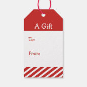 子猫のクリスマスプレゼント贈り物ラベル ギフトタグ (裏面)