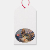 子猫のクリスマス ギフトタグ (正面)