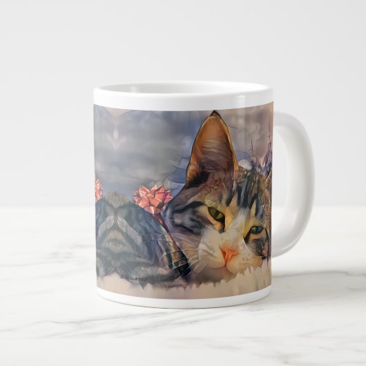 子猫のクリスマス ジャンボコーヒーマグカップ (正面右)