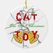 子猫のクリスマス セラミックオーナメント (裏面)