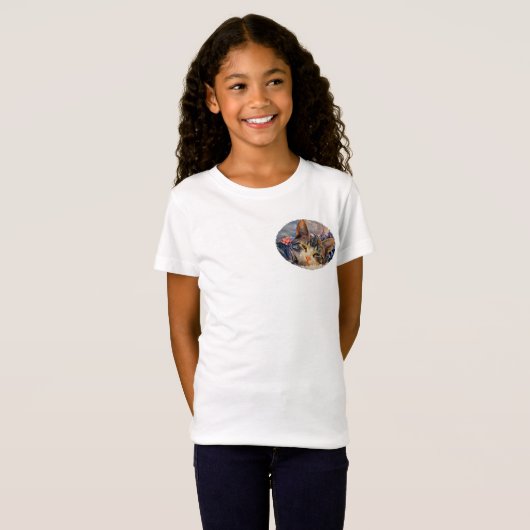 子猫のクリスマス Tシャツ (正面フル)