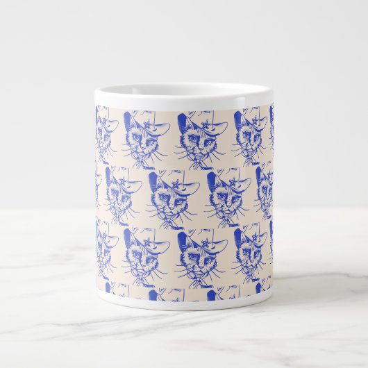 子猫のジャイアントコーヒーマグ ジャンボコーヒーマグカップ (正面)