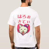 子猫のジョークとパロディ Tシャツ (裏面)