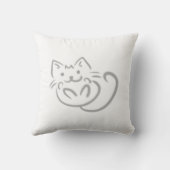 子猫のスロー枕 クッション (裏面)