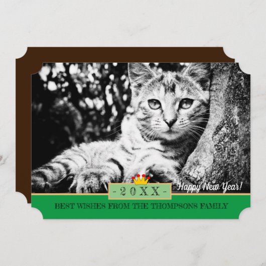 子猫のチャーマーとおめでとうカード/猫 シーズンカード (正面/裏面)