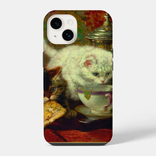 子猫のティーパーティー iPhoneケース (裏面)