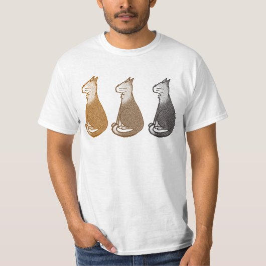 子猫のトリオのTシャツ Tシャツ (正面)