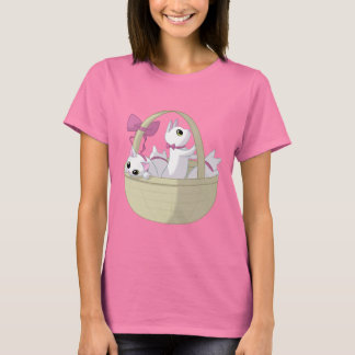 子猫のバスケット Tシャツ