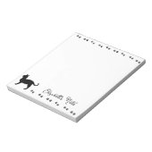 子猫のパウパーソナライズされたプリント ノートパッド (回転)