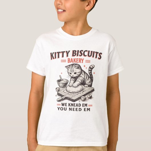 子猫のビスケットパン屋さん Tシャツ (正面)