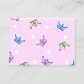 子猫のヘッド誕生日の招待 エンクロージャーカード (裏面)