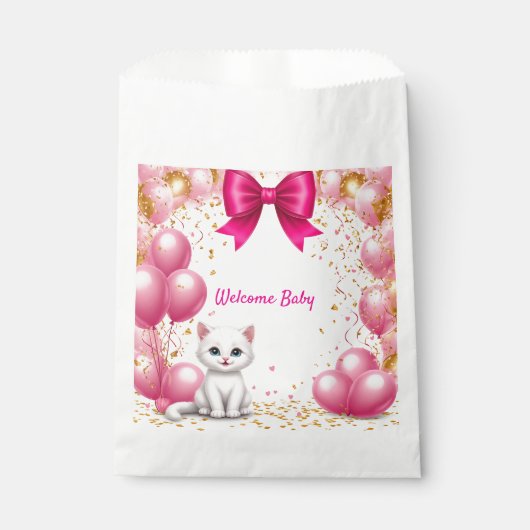子猫のベビーウェルカム 🐱 フェイバーバッグ (正面)