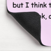 子猫のユーモアの十分に加えて下さい マウスパッド (コーナー)