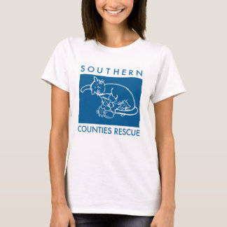 子猫のロゴのワイシャツ(青いロゴ) Tシャツ