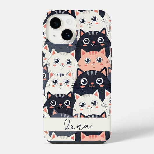 子猫の万華鏡 iPhoneケース (裏面)