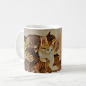 子猫の休息写真オリジナル コーヒーマグカップ (正面左)