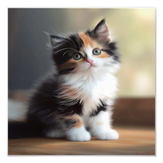 子猫の保育園＆子供部屋のプリント フォトプリント            (正面)