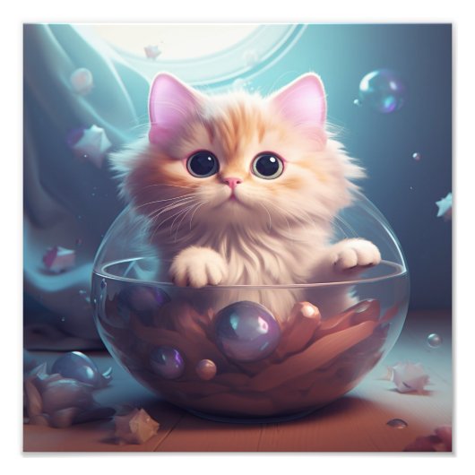 子猫の保育園＆子供部屋のプリント フォトプリント            (正面)