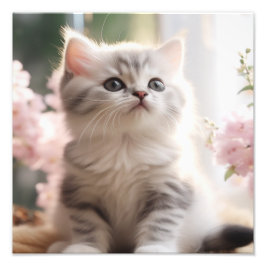 子猫の保育園＆子供部屋のプリント フォトプリント           