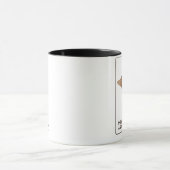 子猫の信号器のマグの爪を除かないで下さい マグカップ (中央)