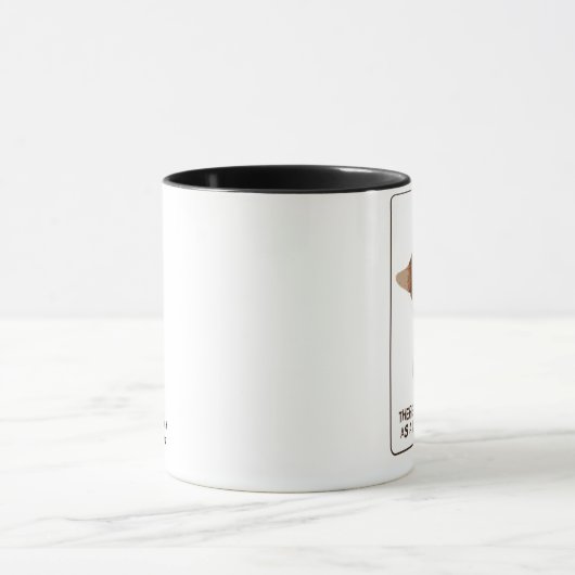 子猫の信号器のマグの爪を除かないで下さい マグカップ (中央)