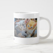 子猫の写真の引用 ジャンボコーヒーマグカップ (右)
