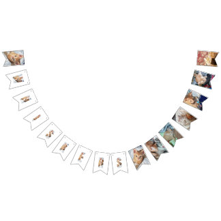 子猫の写真 バンティングフラッグ