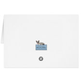 子猫の冬ワンダーランドグリーティングカード (裏面横)