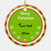 子猫の初めてのクリスマスのオーナメント セラミックオーナメント (裏面)