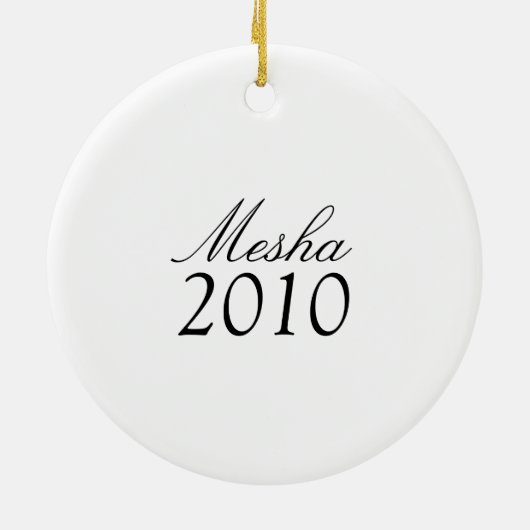 子猫の初めてのクリスマスの記念品のオーナメント セラミックオーナメント (裏面)