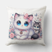 子猫の可愛さきらめく過多:-Need Cat & Dog クッション (正面)