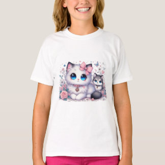 子猫の可愛さきらめく過多：-Need Cat & Dog Tシャツ