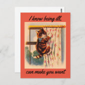 子猫の回復おめでとうポストカード ポストカード (正面/裏面)