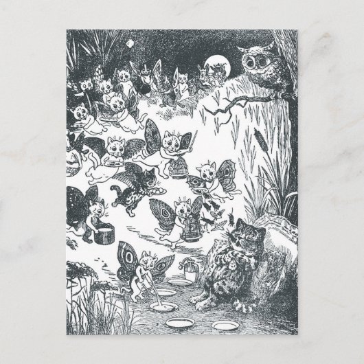 子猫の夢の妖精の国，ルイワーイン ポストカード (正面)