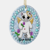 子猫の天使 セラミックオーナメント (右)